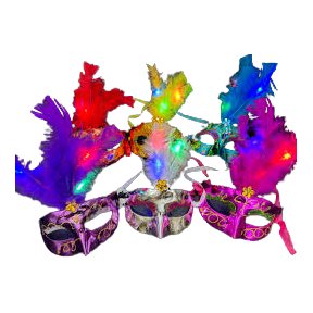 Antifaz Plastico Pluma Led