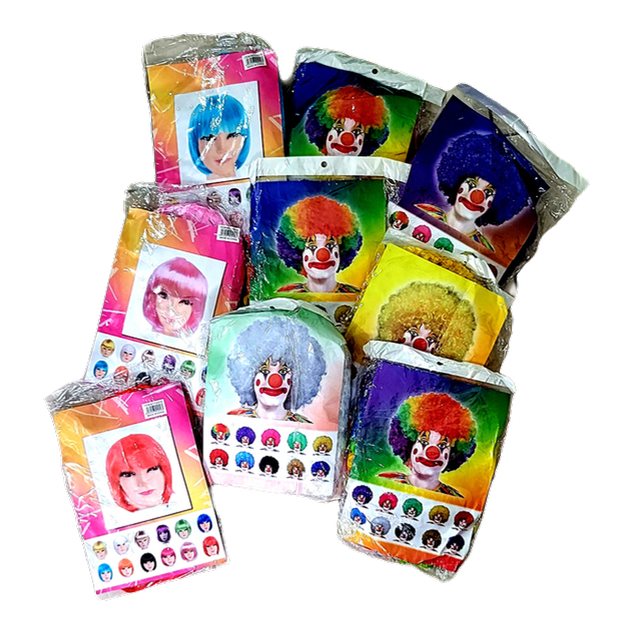 Peluca Afro Multicolor 120G · foto 2