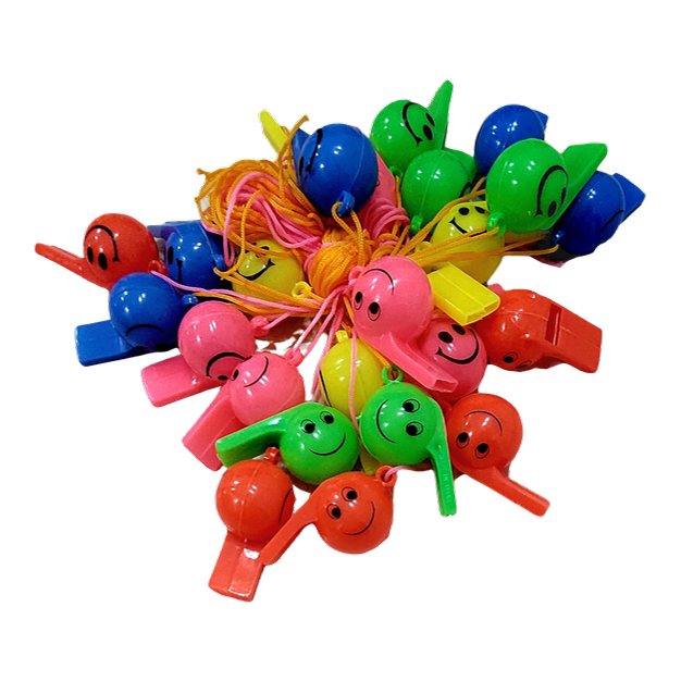 Silbatos Plasticas Emoticon X 10 Unidades