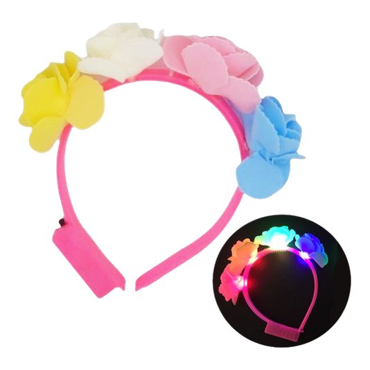 Vinchas Flores Led