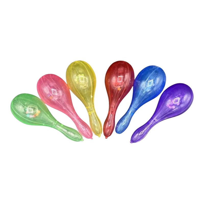 Maracas De Colores Con Led Cotillon X 10 Unidades