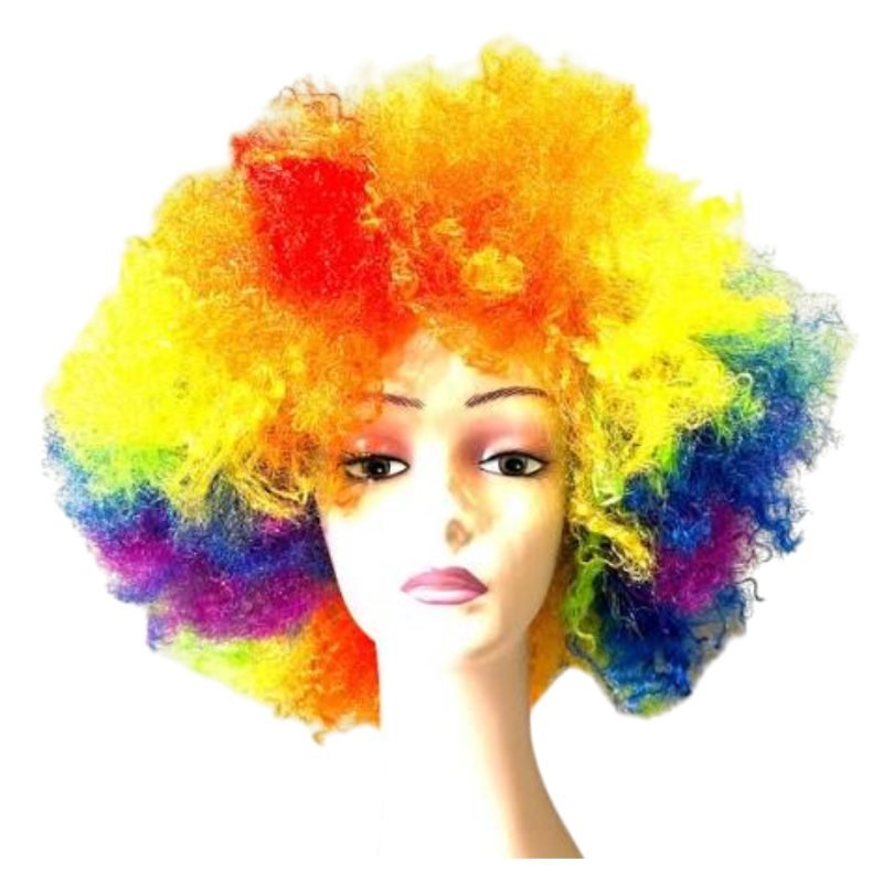 Peluca Afro Multicolor 120G